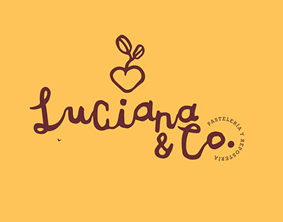 Luciana and Co. Bakery packaging and visual identity