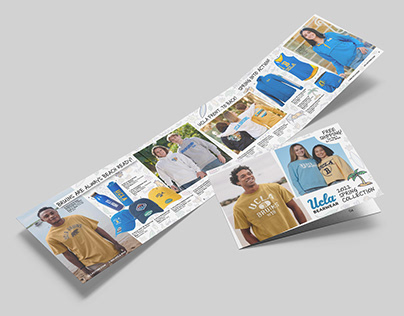 2022 UCLA BearWear Spring Collection Trifold Mailer
