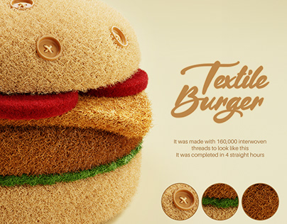 3D Textile Burger