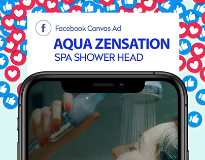 Aqua Zensation Facebook Canvas Ad