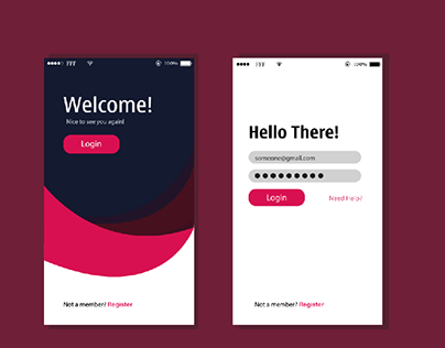 Project thumbnail - UI design for a login page