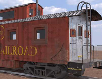 An Abandoned Caboose