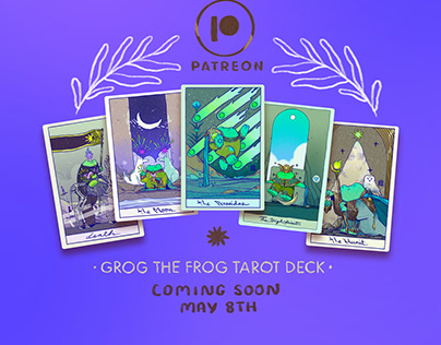 Grog the Frog Tarot Deck! 🐸🕯️⚔️