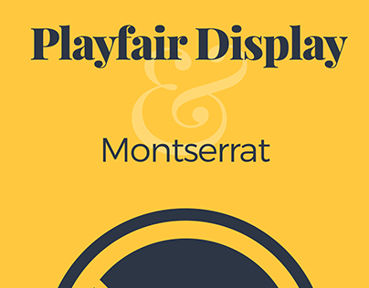 Playfair & Montserrat pairing