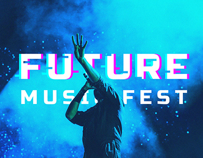 Future music fest. Event identity. Music festival