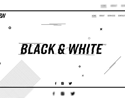 Black & White Web Page