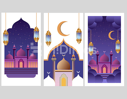 Ramadan background untuk kartu ucapan selamat