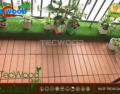 Sàn gỗ ngoài trời lót ban công thương hiệu TecWood