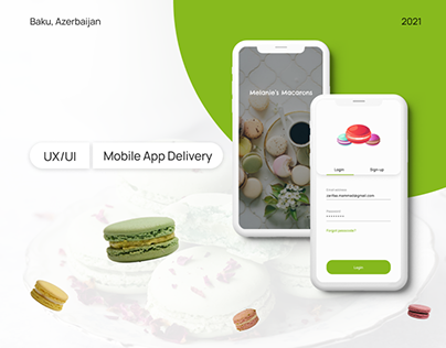 Macaron Delivery App Design