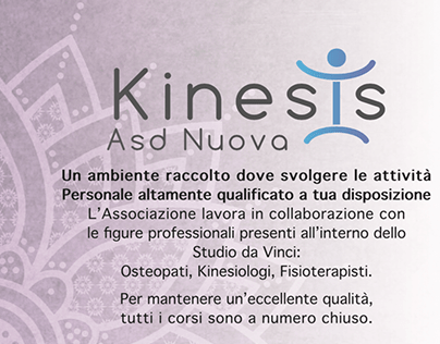 Flyer new opening - Nuova Kinesis
