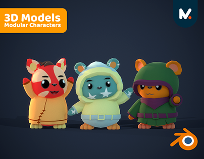 Modular Characters 3D | N•
