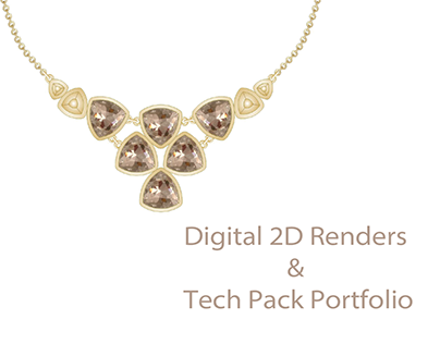 Digital 2D Rendering and Tech Pack POrtfolio