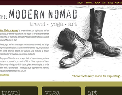 Website & Branding - this Modern Nomad: travel•yoga•art