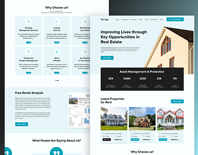 Property Manager | Real Estate Homepage Design