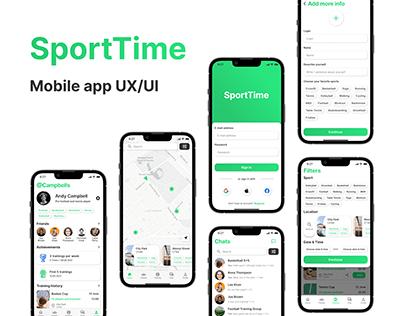SportTime - find your sports soul mate. iOS App