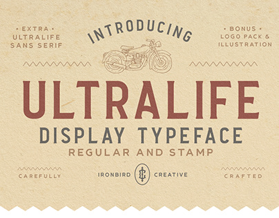 Ultralife Display Typeface & Bonus