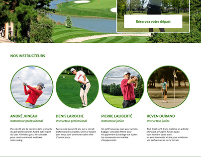 Maquette web Golf St-Laurent