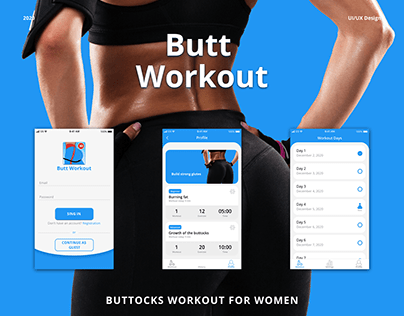 Workouts at home. Butt Workout