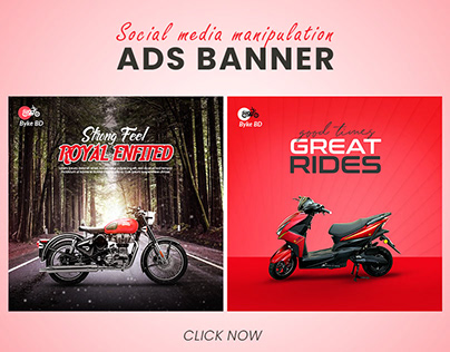 Social media manipulation ads banner