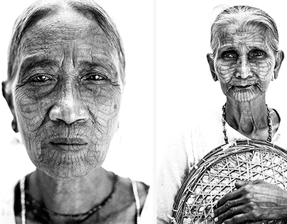 Frédéric Lagrange + The tattooed women of Burma
