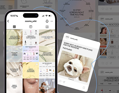 Social media post design for Skin Care Instagram