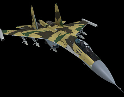 Russian fighter aircraft Sukhoi Su-35 Flanker-E