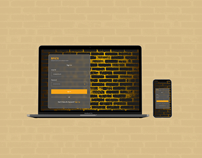 Responsive Login Page of a Certification System