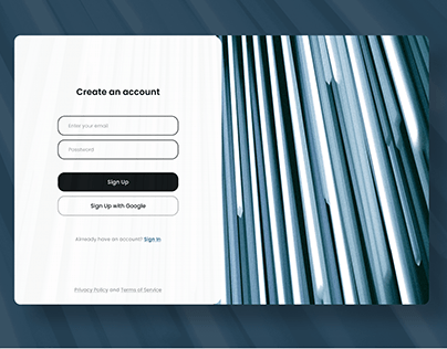 Daily UI Challenge#001 | Sign Up