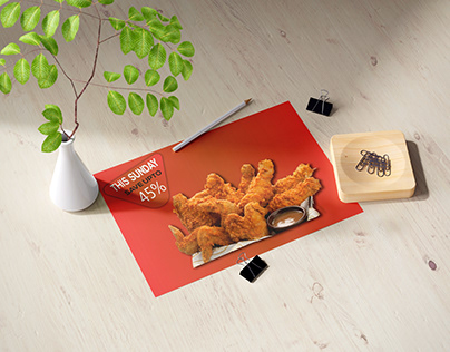 Fried Chicken Banner Design