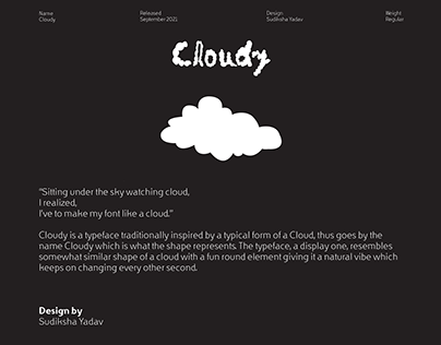 Cloudy Typeface