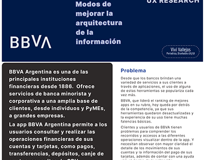 BBVA Argentina, UX/UI case study de aprendizaje