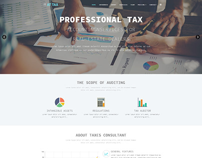 AT Tax Onepage – Responsive Tax website template