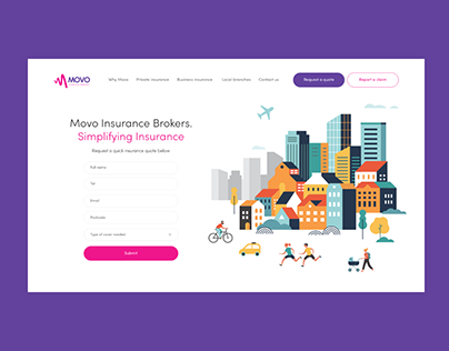 Movo Insurance - Web Design