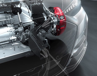 Audi RS e-tron GT - Aerodynamic windtunnel animation