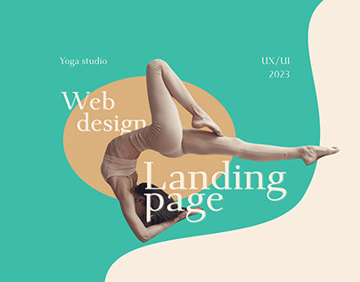 Landing page for a yoga studio