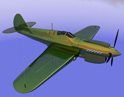 American P-40 Warhawk Model