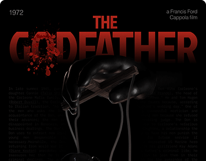 3D Movie poster "The Godfather"