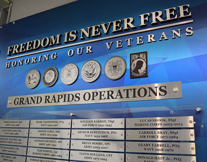 GM Grand Rapids Operation Veterans Wall