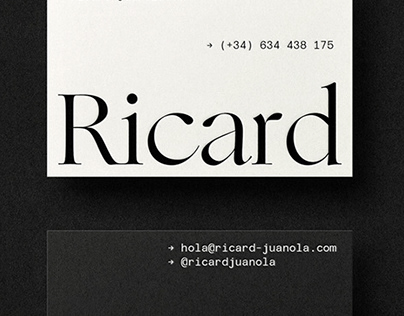 Ricard Juanola — An actor's identity