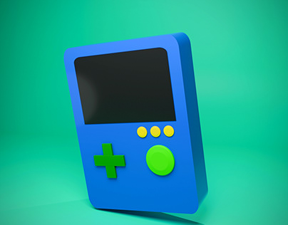 3D Gaming Console In Blender