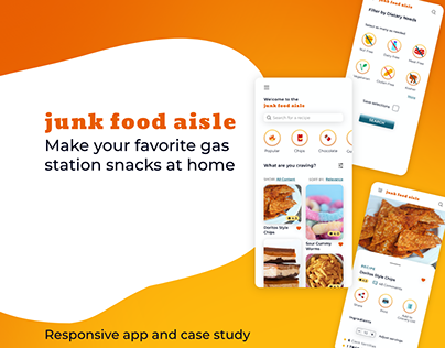 Junk Food Aisle -Responsive Web App Case Study Recipe