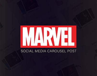 Marvel Super Hero's Social Media Post