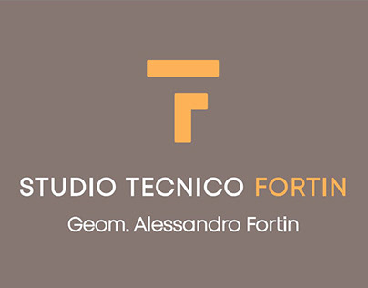 business card and logo for technical studio Fortin