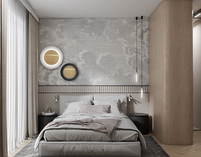 Modern bedroom visualizations