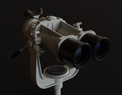 Navy Ship Binoculars 3D model