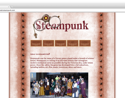 UW-Milwaukee | Steampunk Website Design | Spring 2010