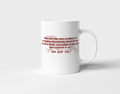 Inspirational Bible Verse Mug Design