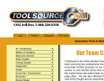 Tool Source Sales Sheet