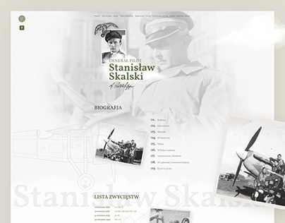 Stanisław Skalski - website design
