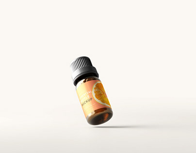 Small Essential Oil Bottle Mockups